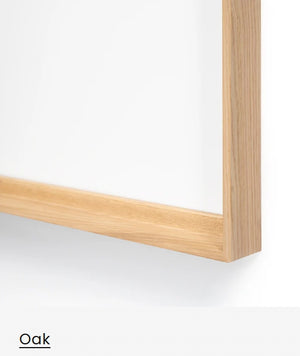 Close-up of Oak frame corner on a white background.