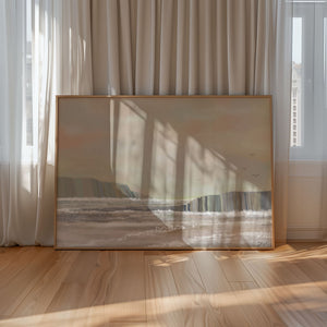 Ocean Bloom - Limited Edition canvas print in living space, Australian wall art by DT Art Studio.