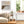 Coastal Serenity limited edition paper print in white frame styled in bright Scandinavian living room – Australian coastal wall art DT Art Studio.